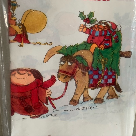 Vintage American Greetings Sherman On The Mount Cat Holiday Gift Wrap 26 Sq. Ft. - Picture 3 of 6